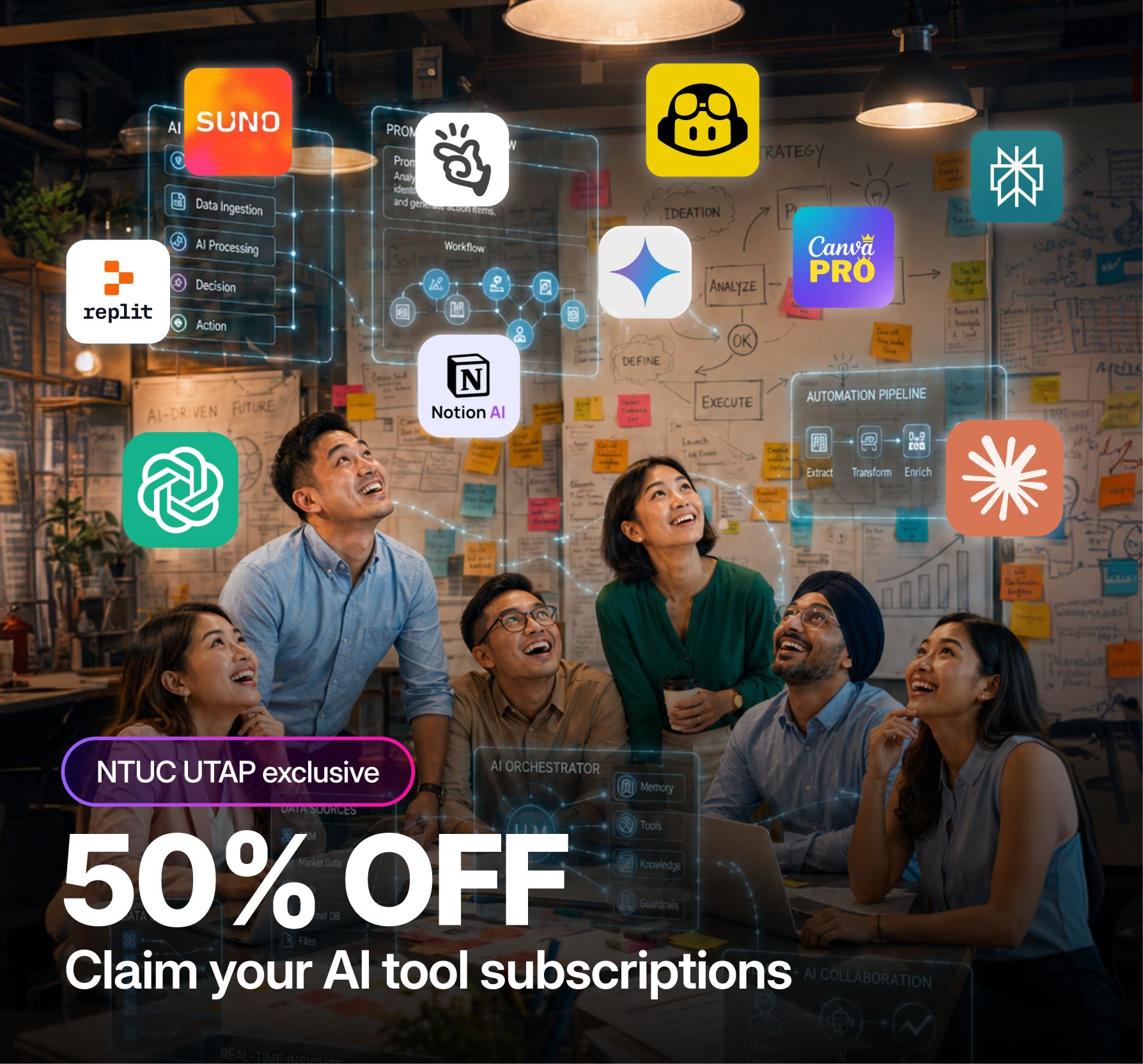21 NTUC-approved AI tools covered under UTAP