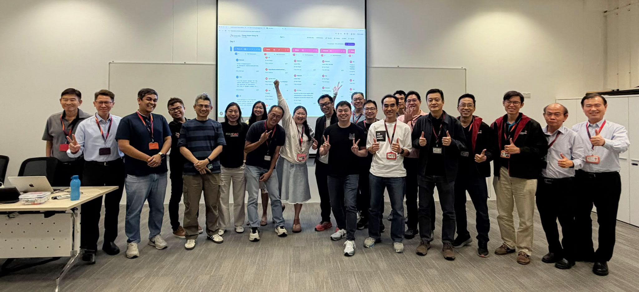 Changi East Cluster cohort celebrating the end of the GA100 programme