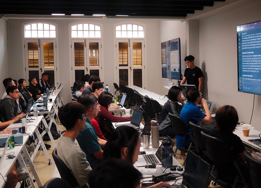 Heicoders Academy learners during a Nanodegree class