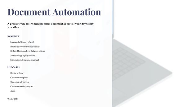 Monthly update slide deck generator