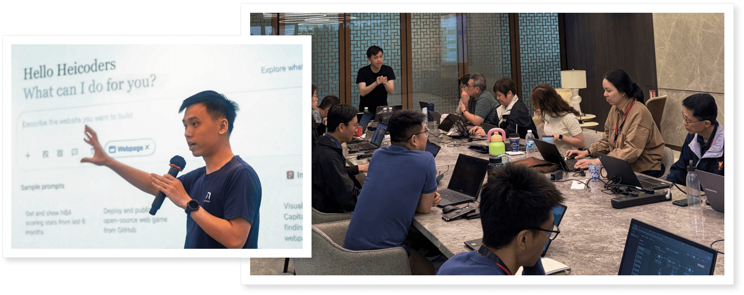 Heicoders Academy learners at a data analytics training session