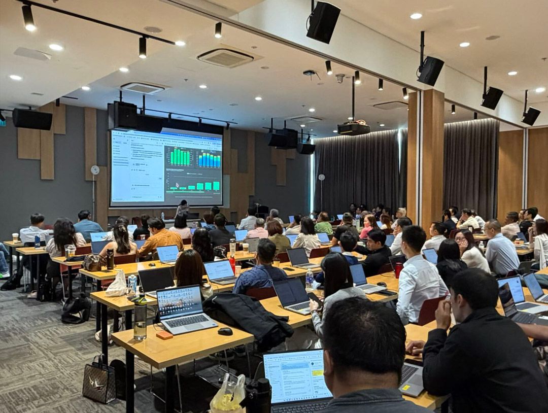 Sembcorp leadership team at a full-day AI workshop